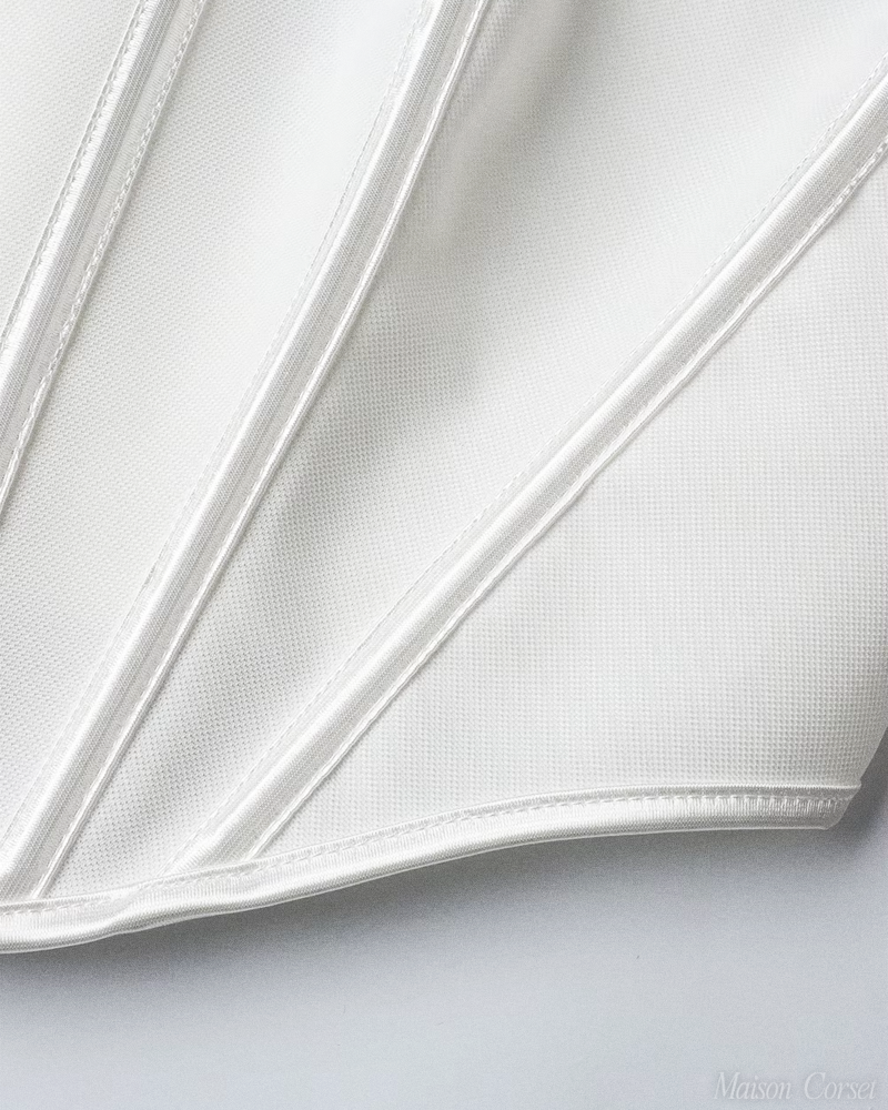 Bustier blanc à bretelles