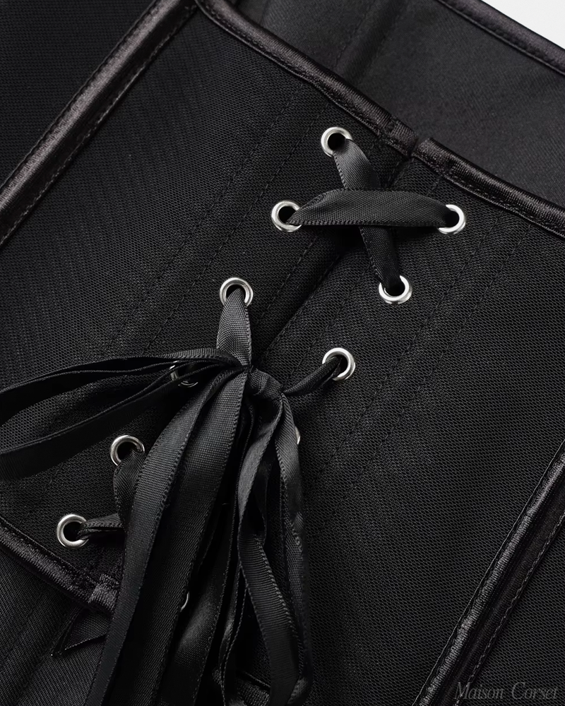Bustier noir à bretelles