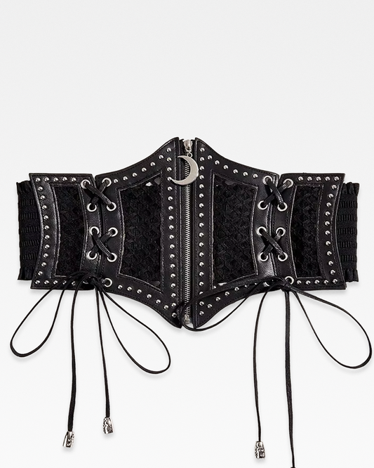 Ceinture corset gothique cuir
