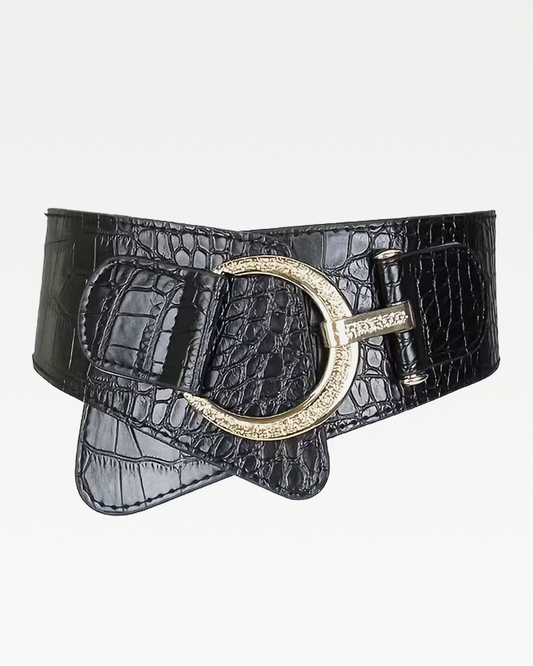 Ceinture serre-taille crocodile