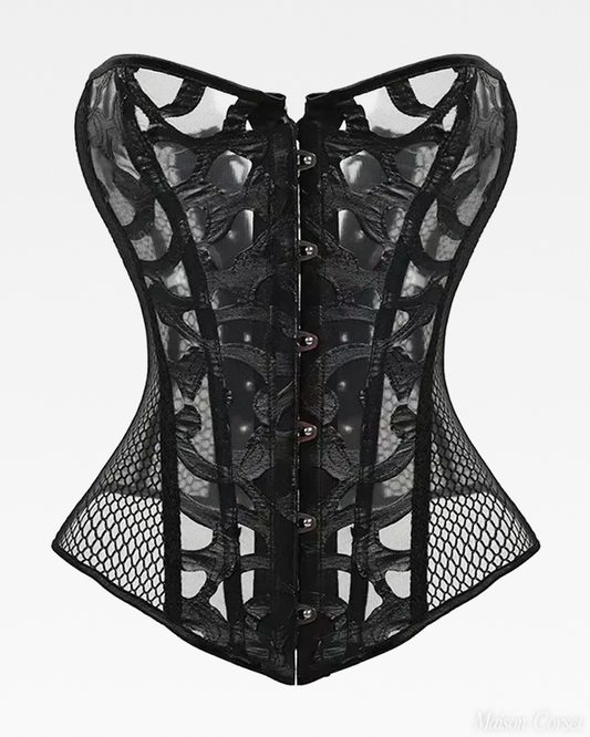 Corset ajouré noir