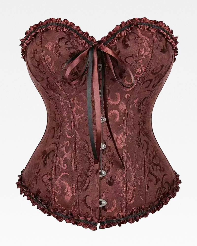 Corset victorien marron