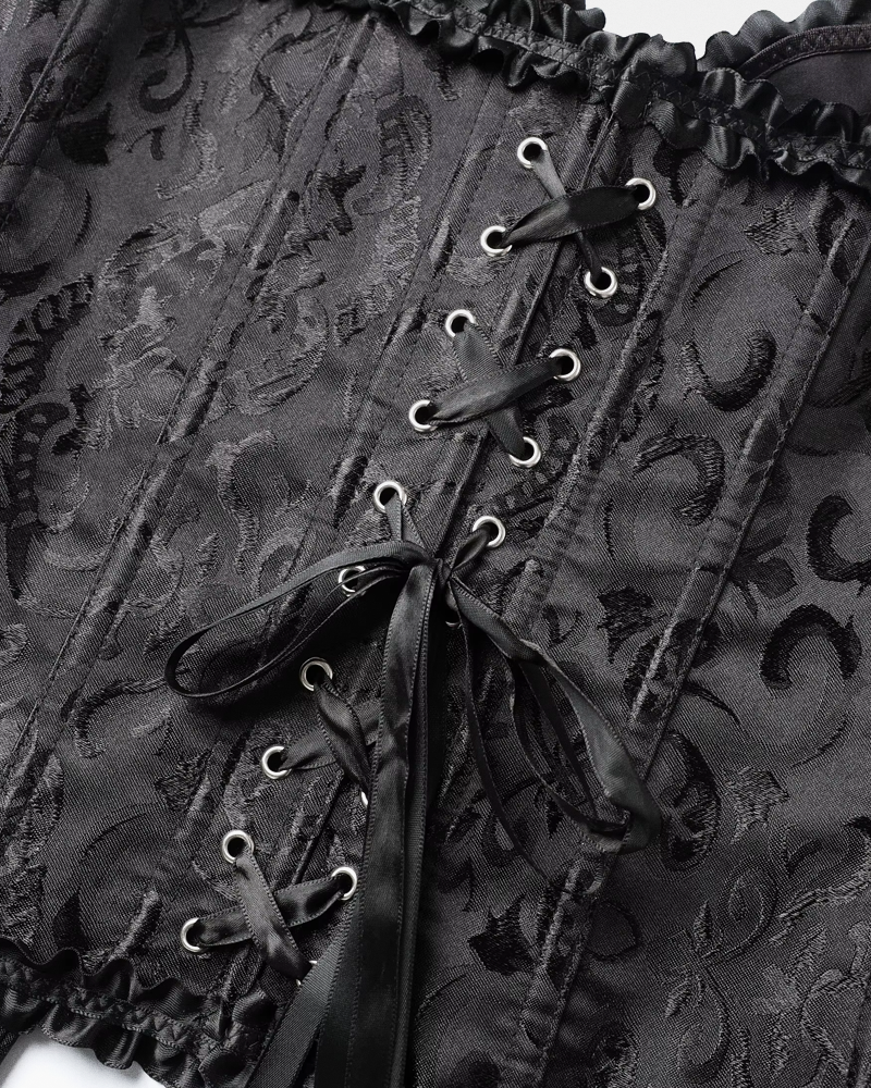 Corset victorien noir