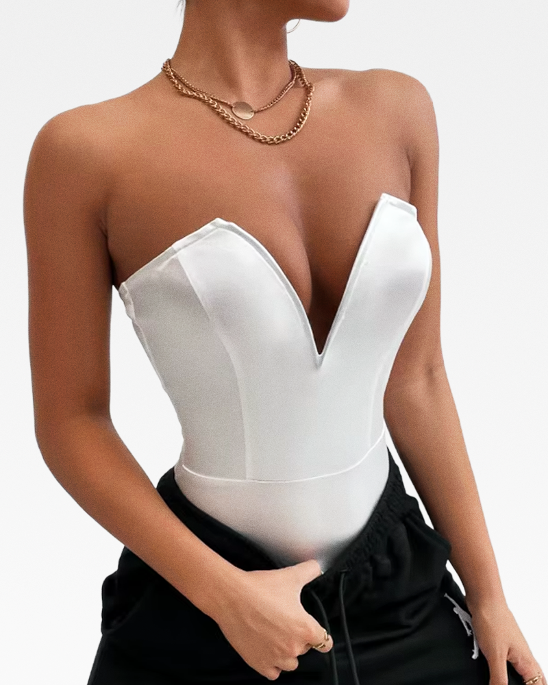 Body bustier blanc