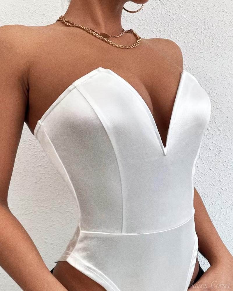 Body bustier blanc