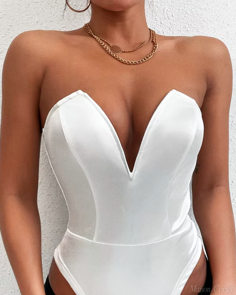 Body bustier blanc