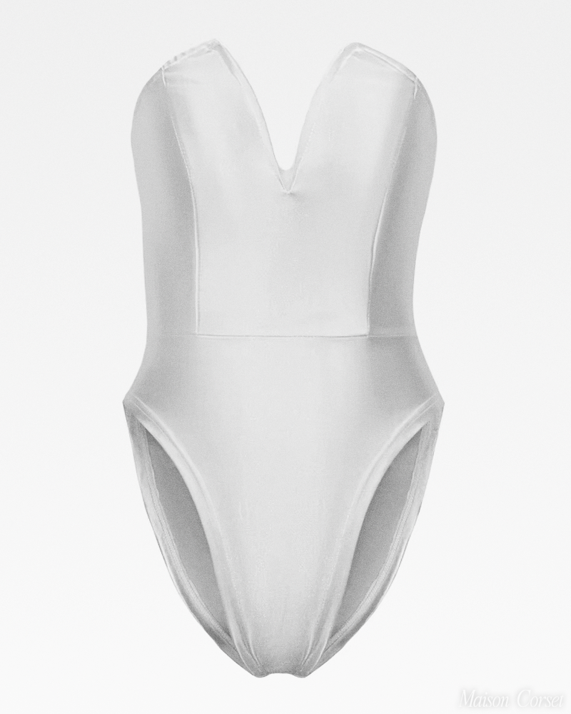 Body bustier blanc