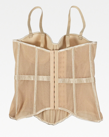 Bustier beige en maille