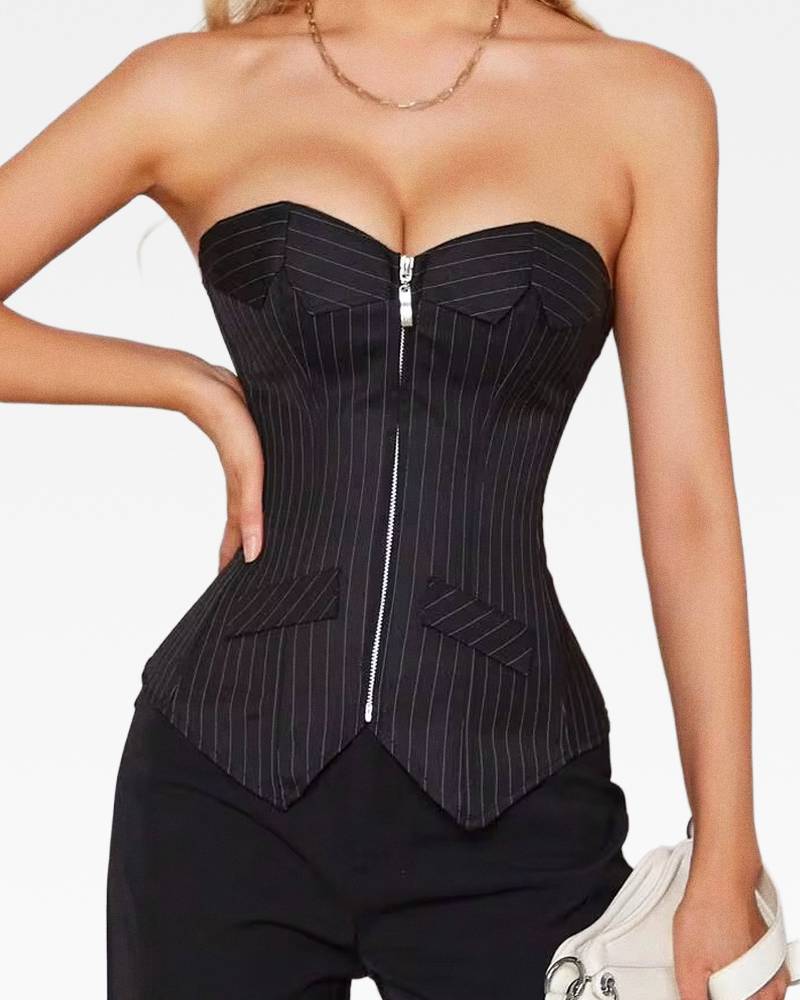 Bustier corset de soirée noir