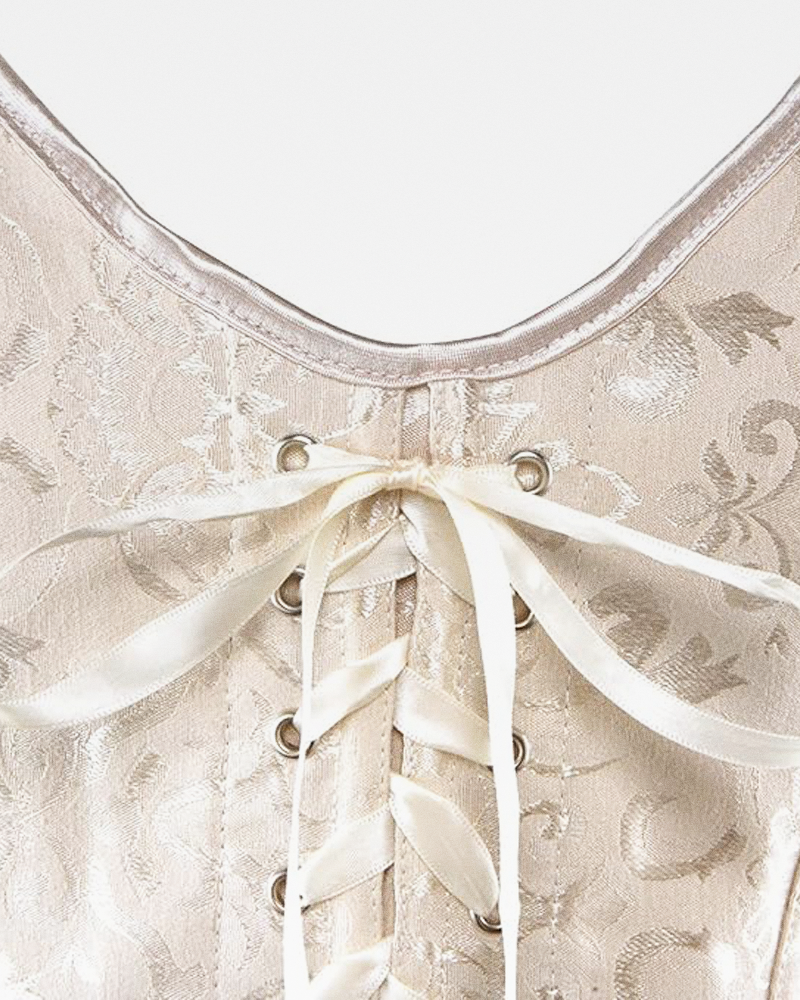 Corset bustier ivoire