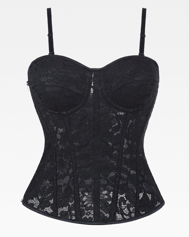 Bustier dentelle noire