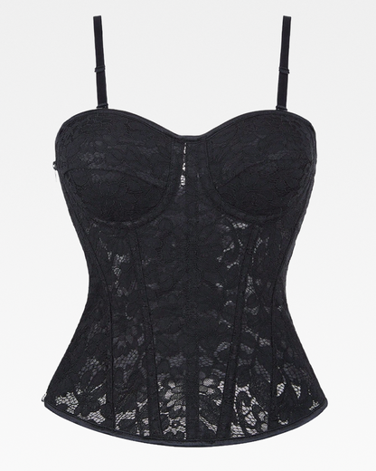 Bustier dentelle noire