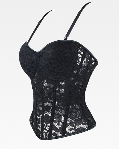 Bustier dentelle noire