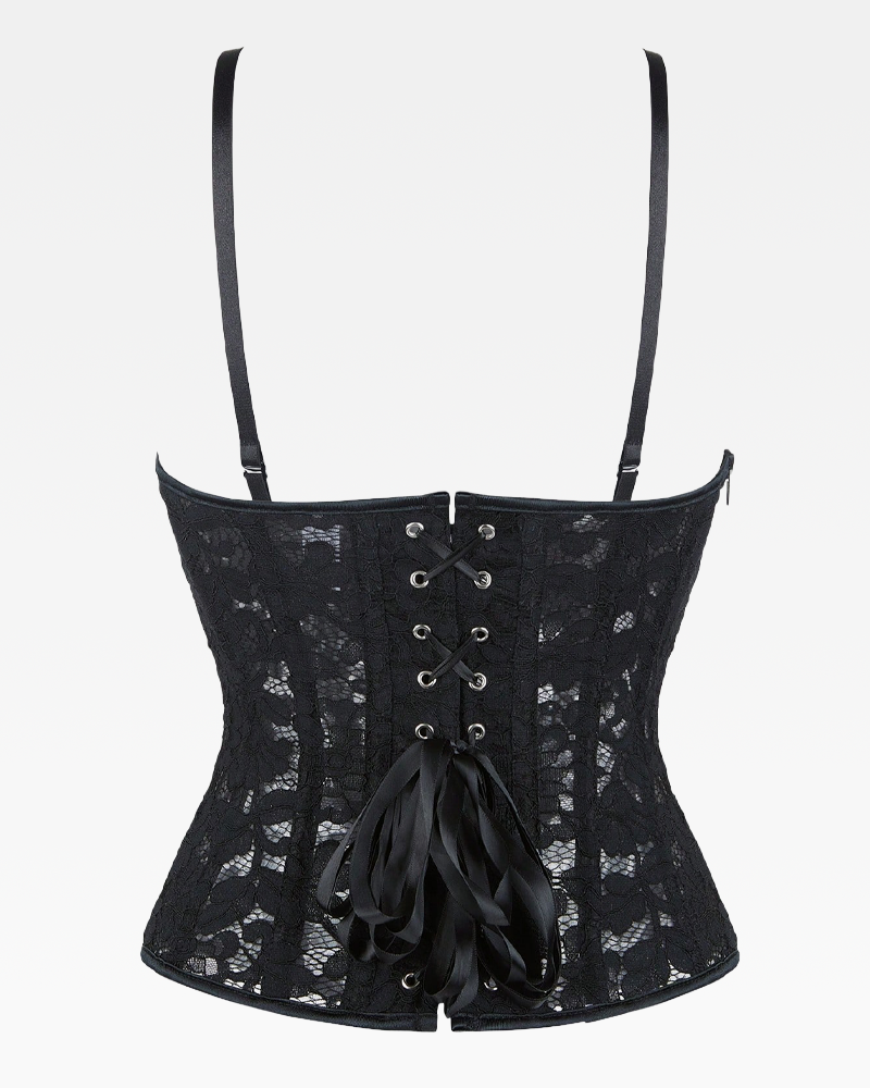 Bustier dentelle noire