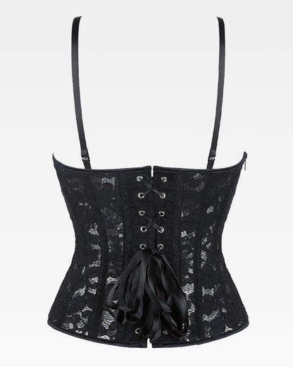 Bustier dentelle noire