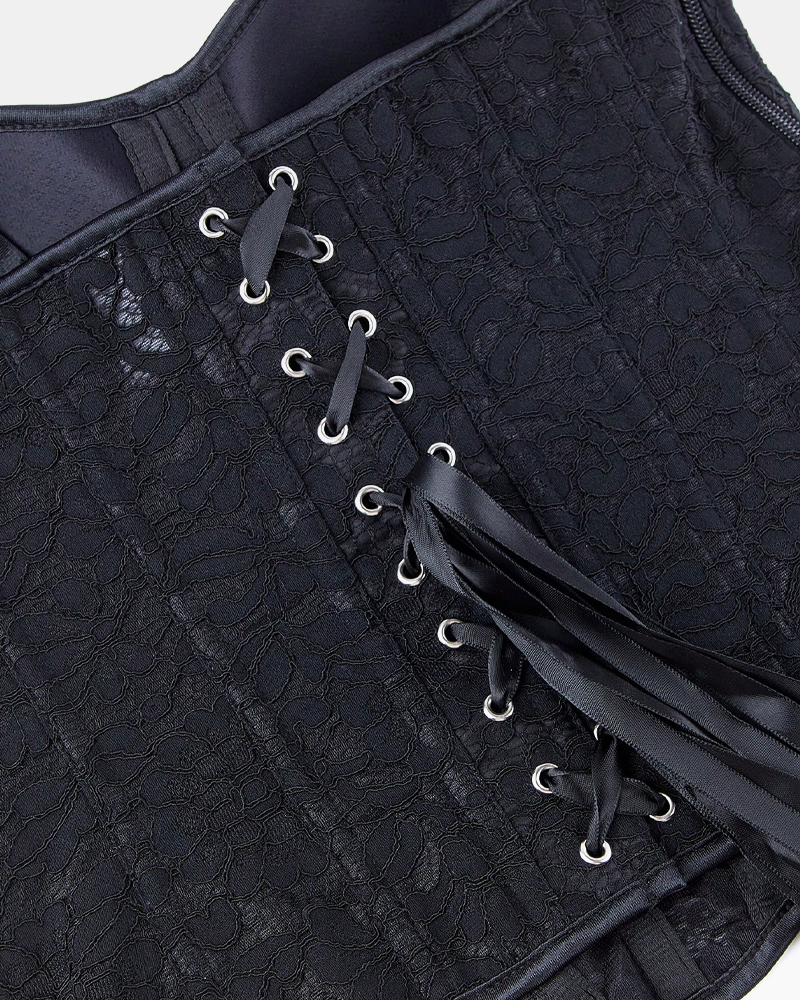 Bustier dentelle noire
