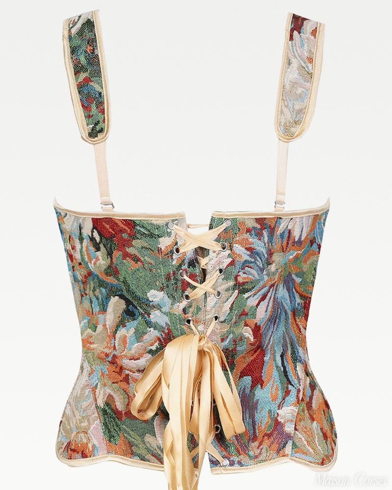 Bustier fleuri style vintage