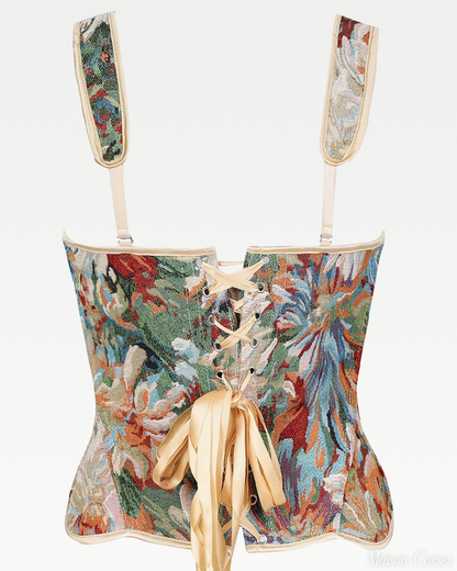 Bustier fleuri style vintage