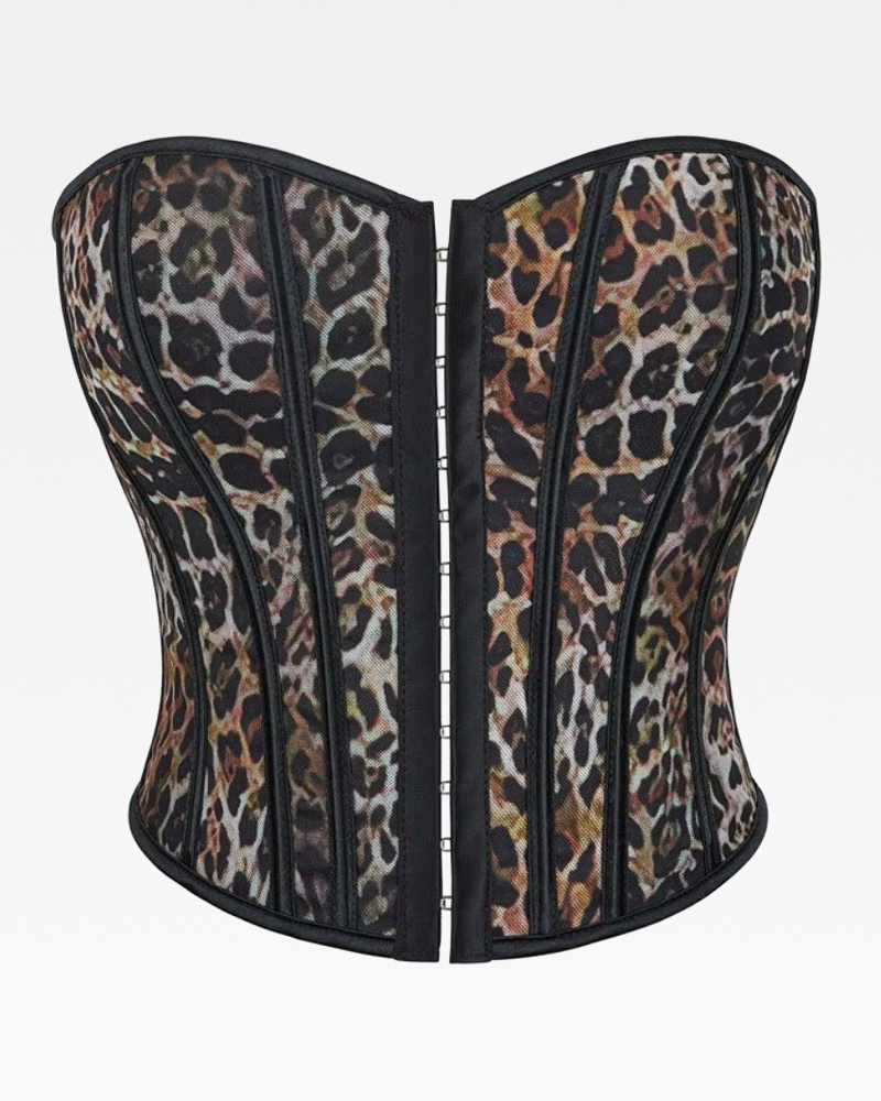 Bustier léopard
