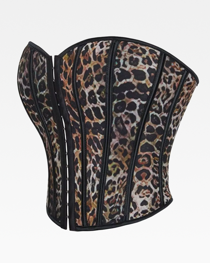 Bustier léopard