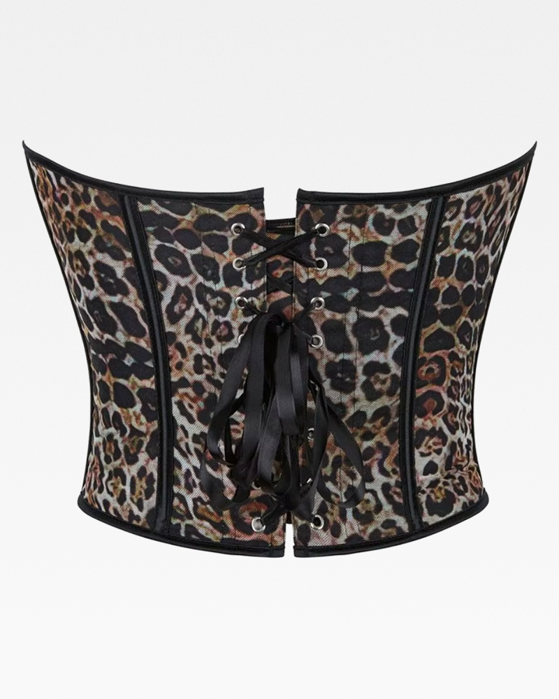 Bustier léopard