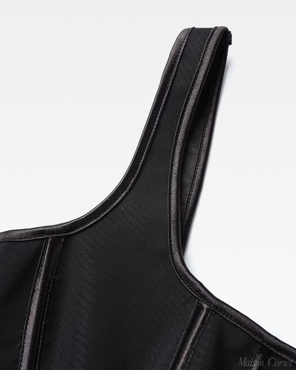 Bustier noir à bretelles