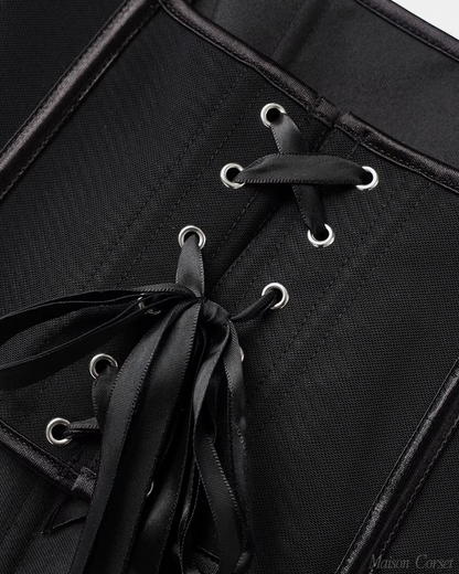 Bustier noir à bretelles