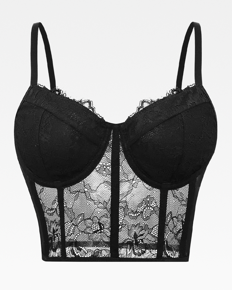 Bustier noir dentelle