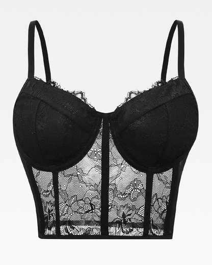 Bustier noir dentelle