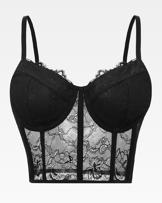 Bustier noir dentelle