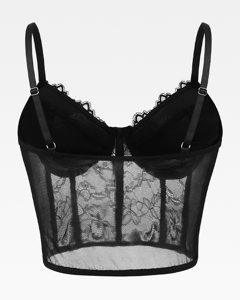 Bustier noir dentelle