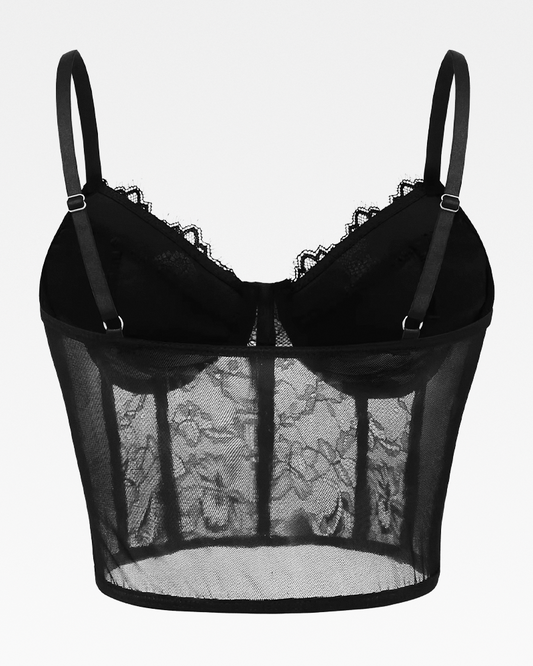 Bustier noir dentelle