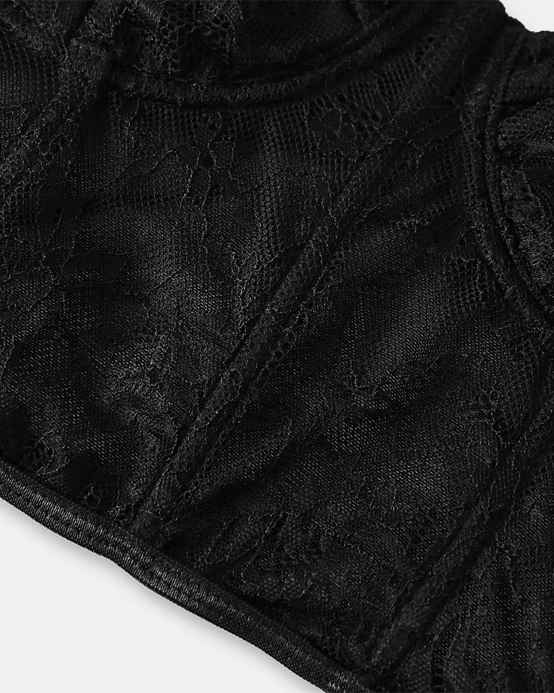 Bustier noir dentelle
