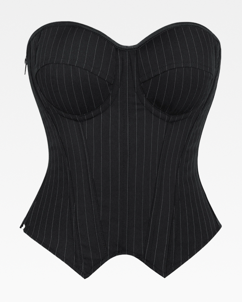 Bustier noir élégant
