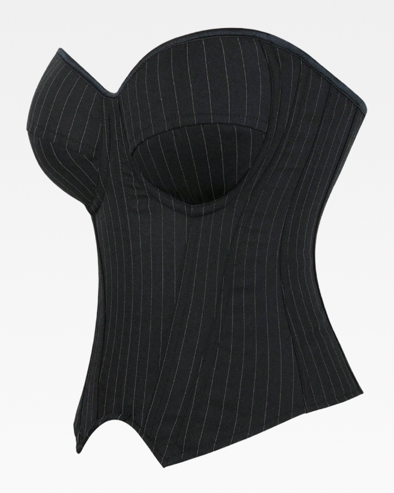 Bustier noir élégant