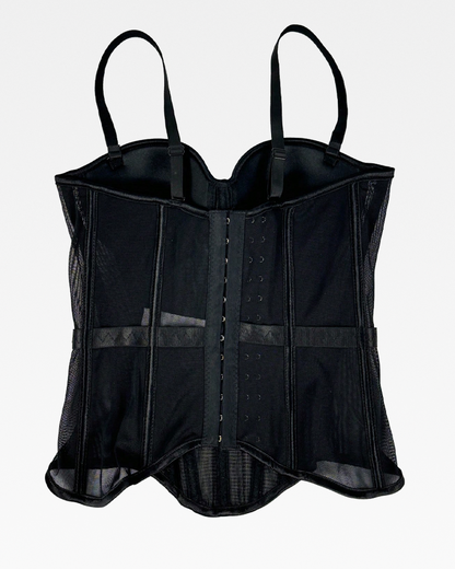 Bustier noir en maille