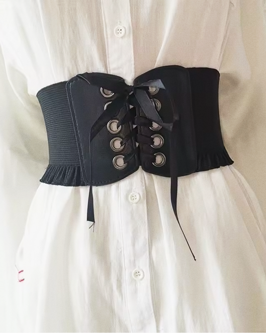 Ceinture corset à lacets