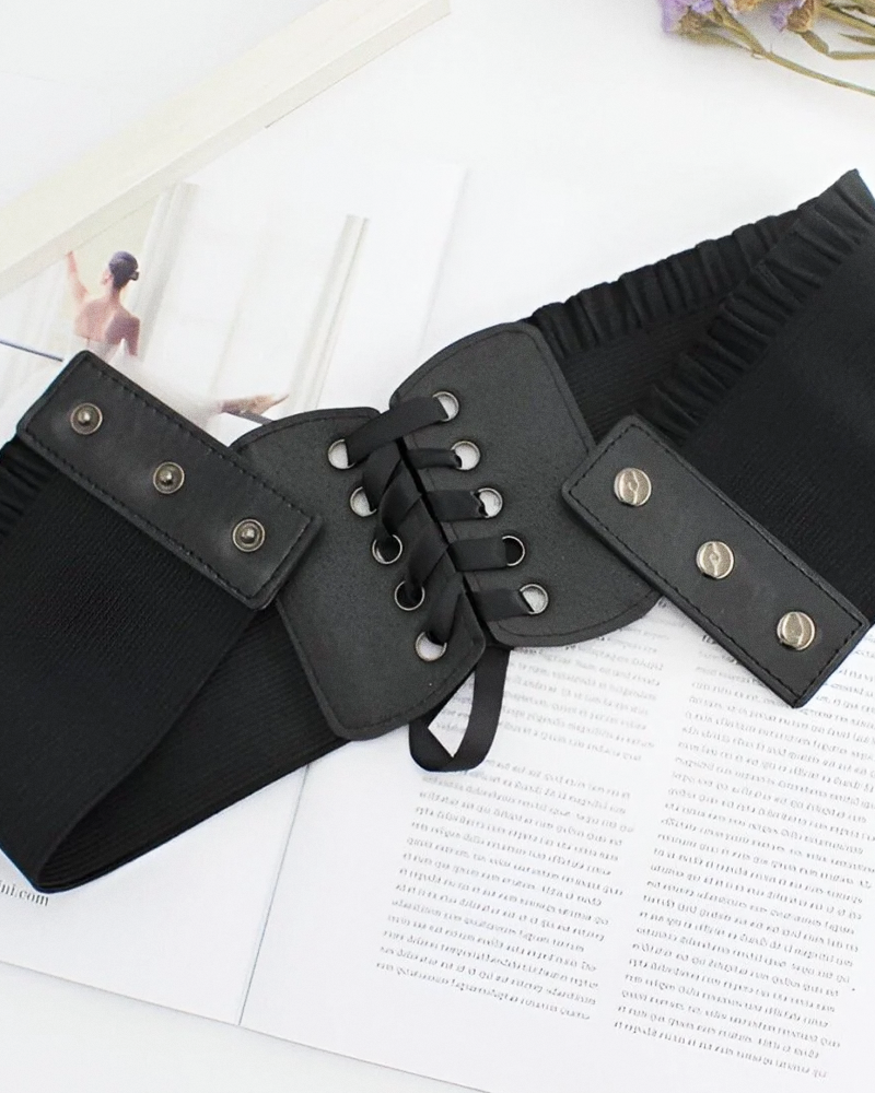 Ceinture corset à lacets