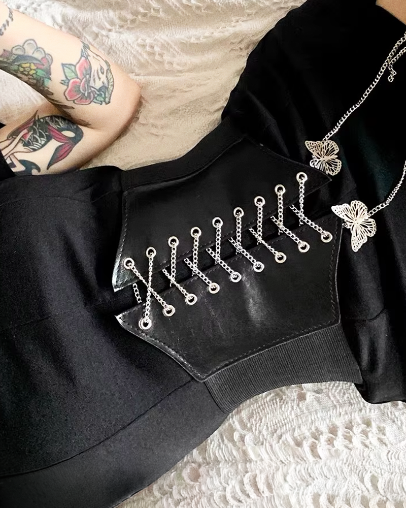 Ceinture corset avec papillons
