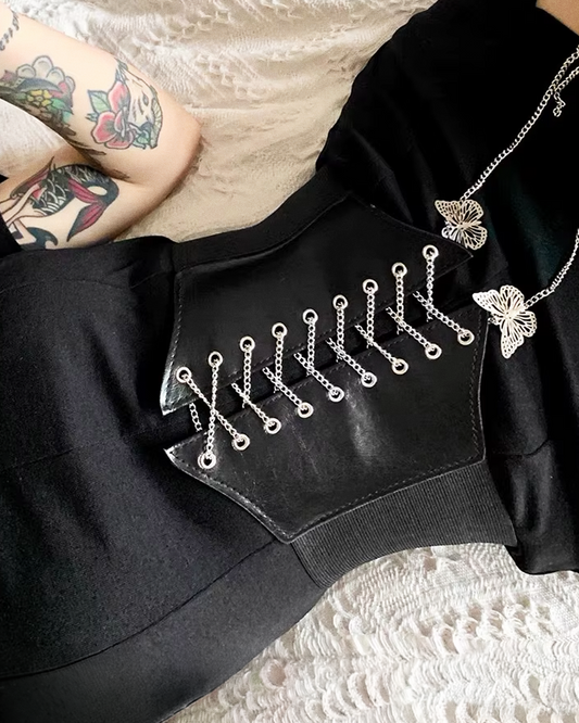 Ceinture corset avec papillons