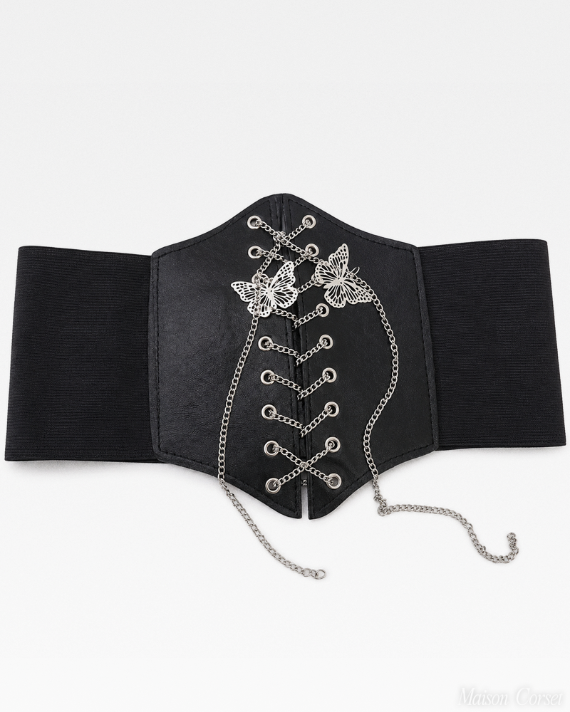 Ceinture corset avec papillons