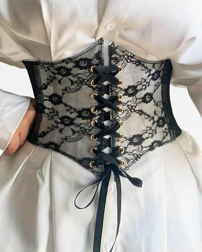 Ceinture corset dentelle