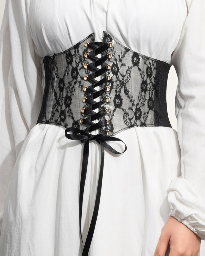 Ceinture corset dentelle