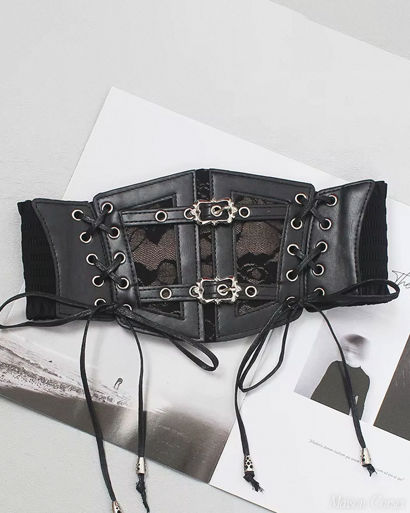 Ceinture corset gothique