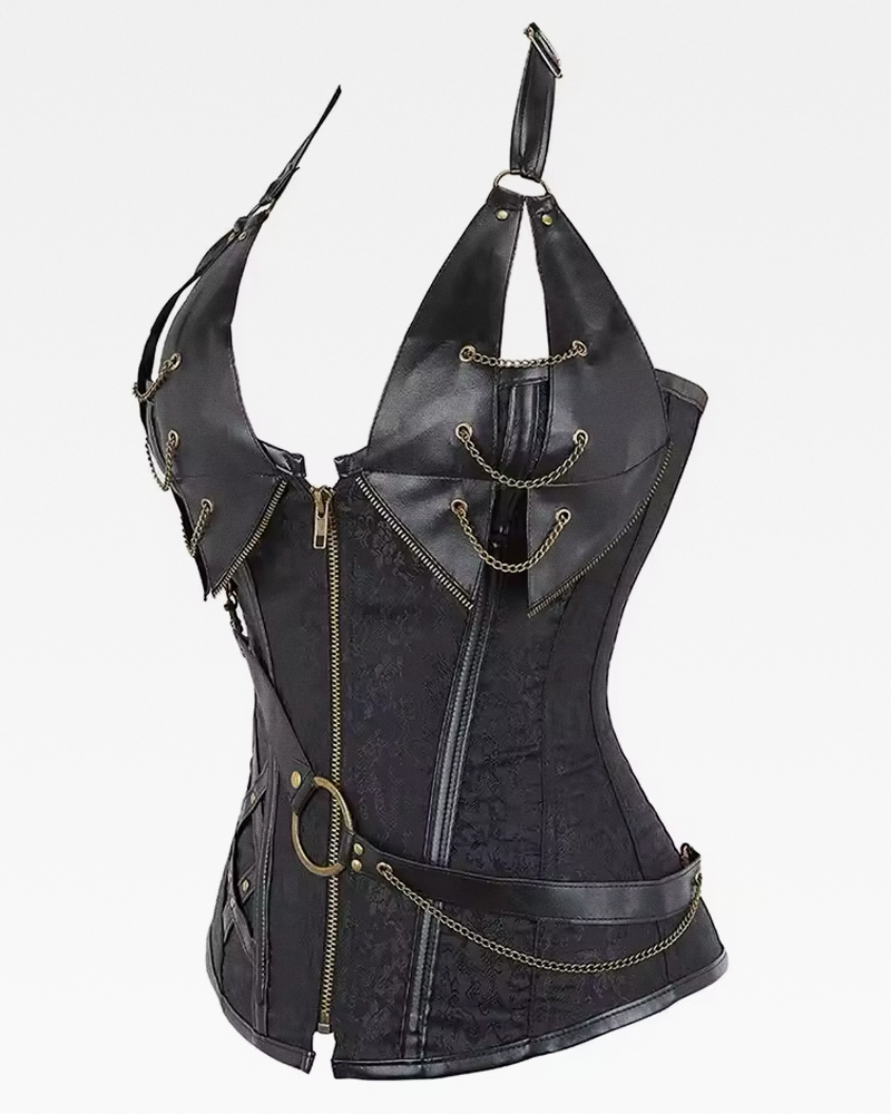 Corset à bretelles gothique