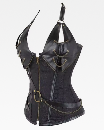 Corset à bretelles gothique