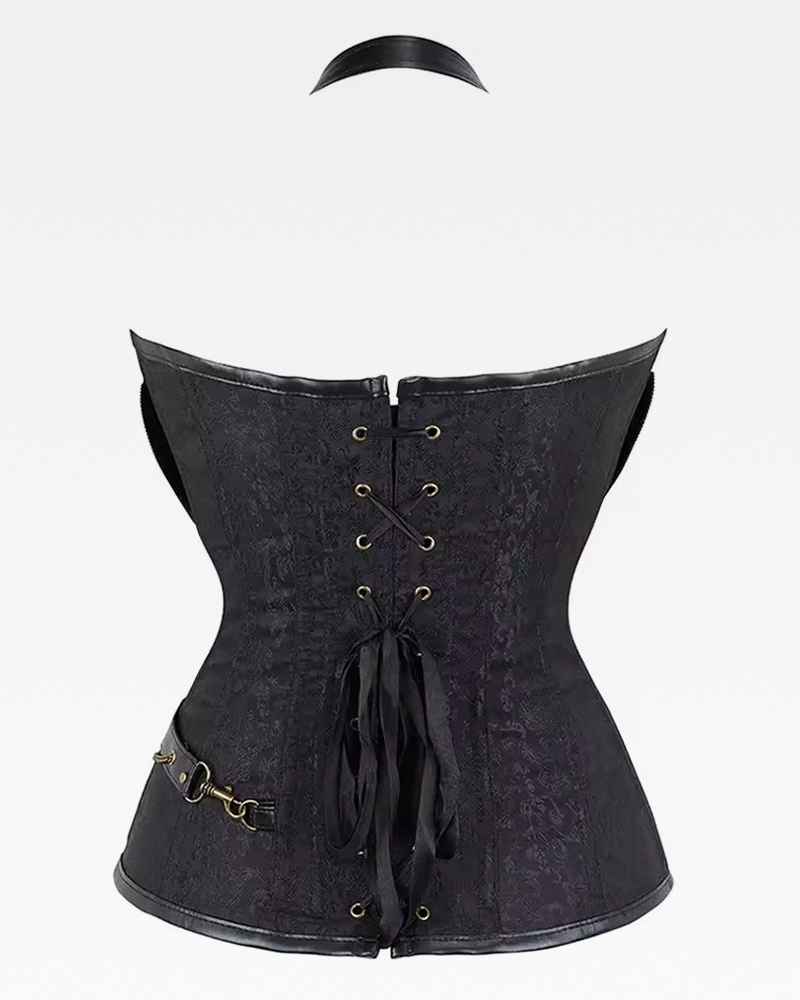 Corset à bretelles gothique