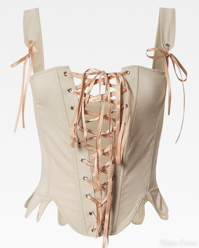 Corset à lacets devant