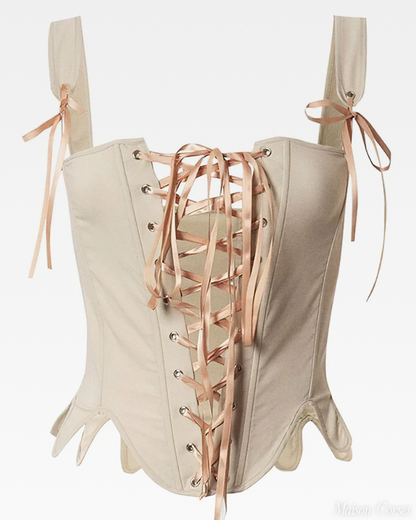 Corset à lacets devant