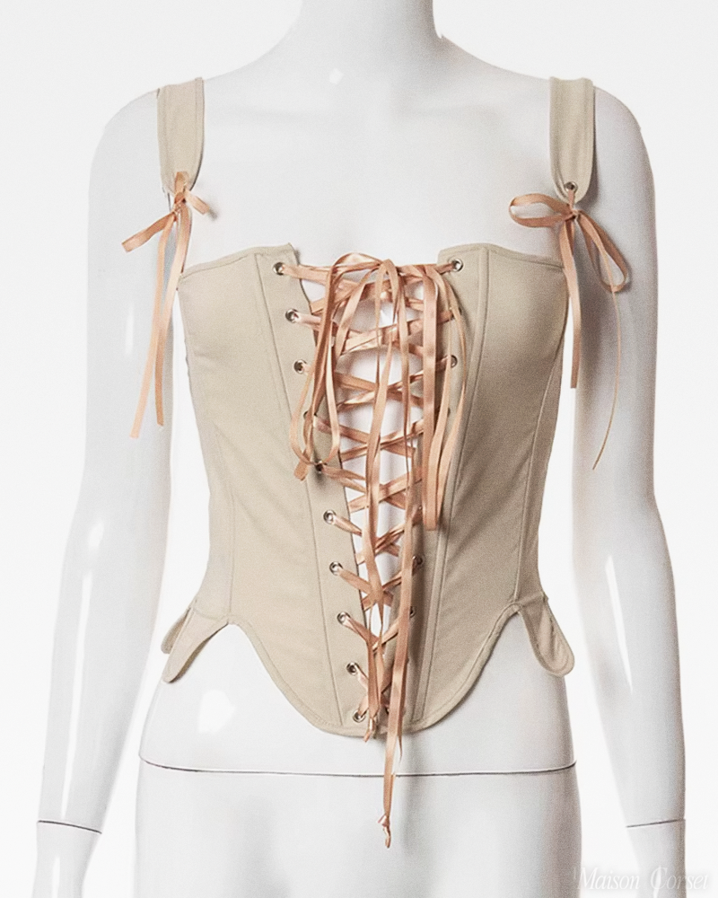 Corset à lacets devant